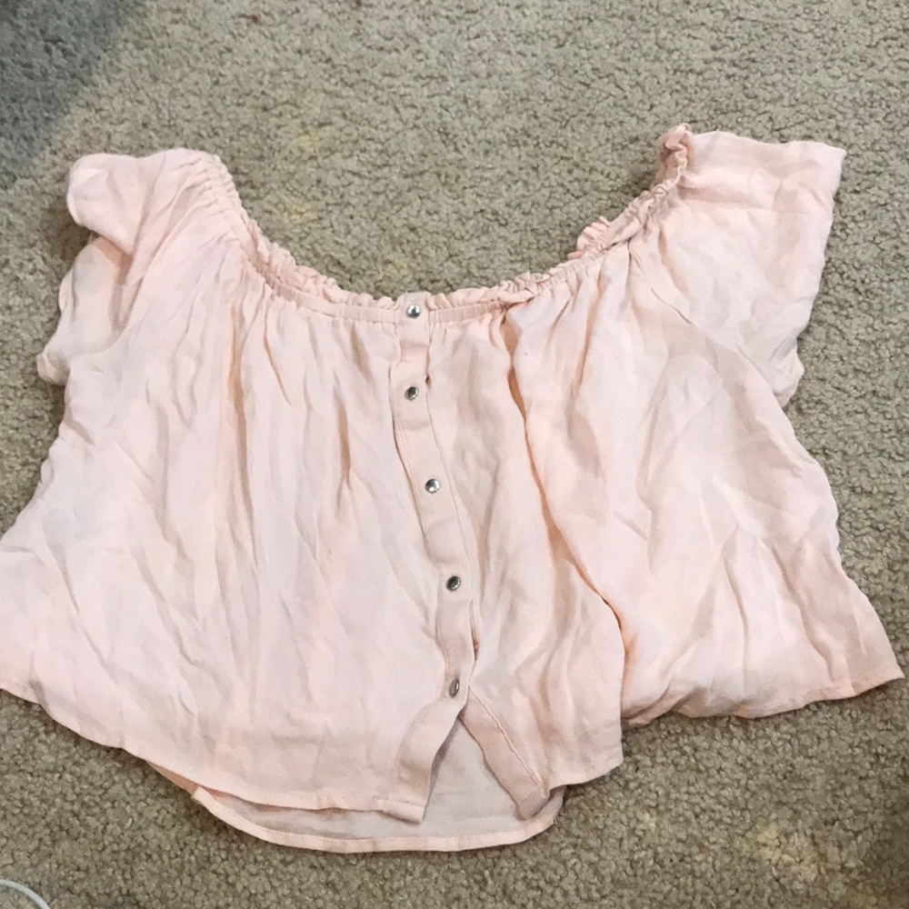 Pink crop top
